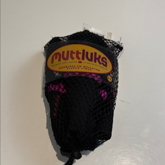 Muttluks Dog Boots Black and Pink Size Small - Picture 2 of 7